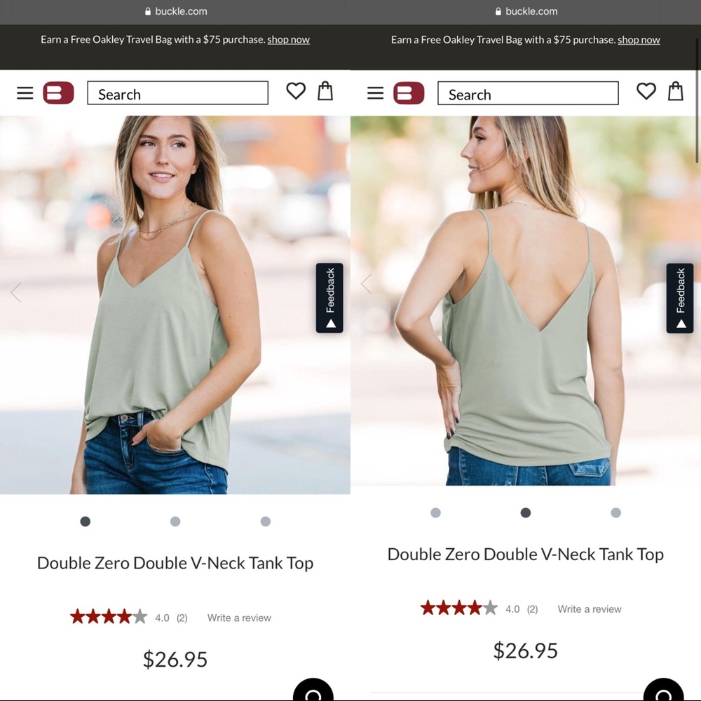 Double zero brand tank